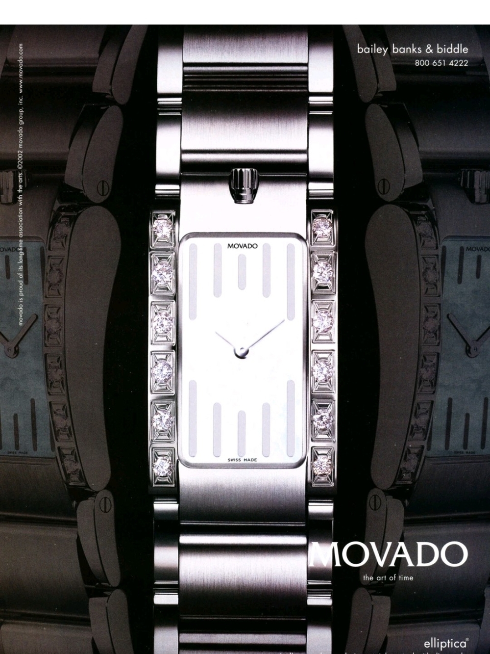 Movado Women's Silver Stainless Steel Diamond Watch - Silver